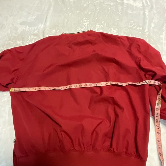 Dark Red Vintage Astros Pull Over Jacket - Picture 7 of 9